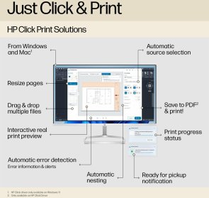 Плотер HP DesignJet T650 36 A0 Plus with Wi-Fi (5HB10D)