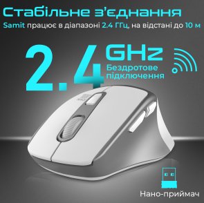 Миша Promate Samit White (6959144062792)