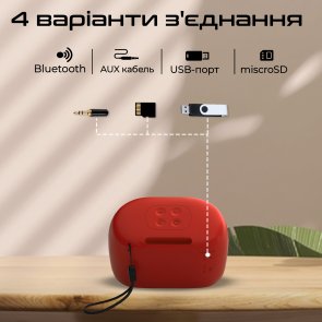 Портативна колонка Promate Mood Red (6959144065007)