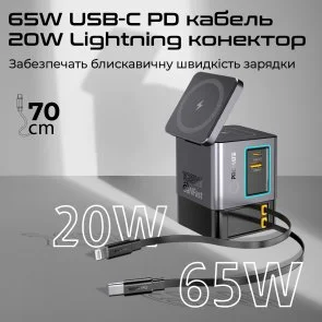 Фото: Бездротова зарядна станція Promate PowerSync-105 Black (6959144067926) № 6 | KTC
