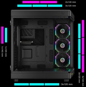 Корпус Gamdias Neso P1 Pro B Black with window (4711514500424)