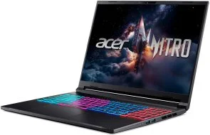 Фото: Ноутбук Acer Nitro V 16S ANV16S-71-92SQ NH.U29EU.004 Black - 16" IPS 180 Гц / Intel Core 9 / 270H / DDR5 32 ГБ / PCI-E SSD 1 ТБ / GeForce RTX 5070 № 3 | KTC