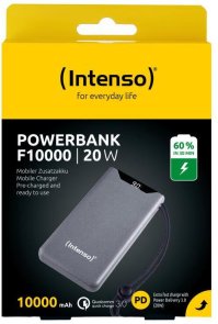 Батарея універсальна Intenso F10000 10000mAh 20W Grey (7332034)