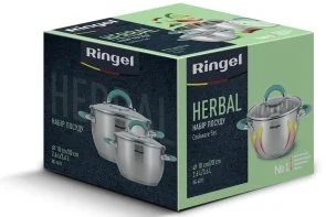 Фото: Набір каструль Ringel Herbal 2.6L/3.6L 4pcs (RG-6011) № 7 | KTC