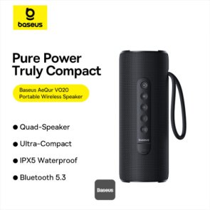 Колонка Baseus AeQur VO20 Portable Wireless Speaker Black