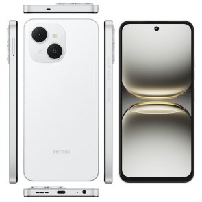 Смартфон TECNO Spark 40C KM4k 4/128GB Veil White (4894947093036)