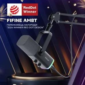 Фото: Мікрофон Fifine AM8TW USB/XLR White № 6 | KTC