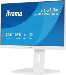 Фото: Монітор iiyama XUB2293HSU-W7 White - 21.5" IPS / 1920×1080 / 100 Гц / Pivot / HAS № 4 | KTC