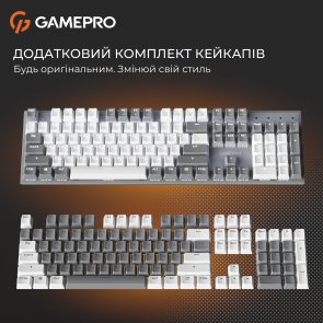 Клавіатура GamePro Genesis Metallic MK144G Red Switches USB Grey