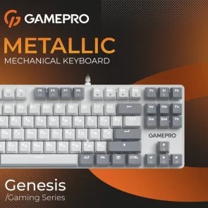Фото: Клавіатура GamePro Genesis Metallic MK110W Red Switches White № 7 | KTC
