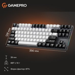 Клавіатура GamePro Genesis Joker MK124G Red Switches USB Gray