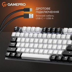 Клавіатура GamePro Genesis Joker MK124G Red Switches USB Gray