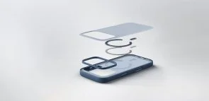 Фото: Чохол Belkin for Apple iPhone 17 Pro - Magnetic Protective Grip Navy (MSA035HQNY) № 11 | KTC