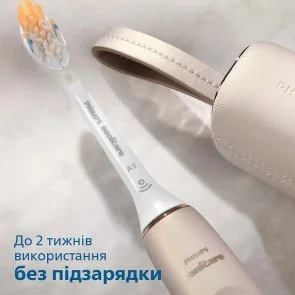 Фото: Електрична зубна щітка Philips Sonicare DiamondClean Prestige 9900 Series Cream + Travel case (HX9992/11) № 12 | KTC