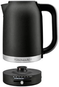 Фото: Електрочайник KitchenAid Variable Temperature Kettle 1.7L 5KEK1701 Matte Black (5KEK1701EBK) № 5 | KTC