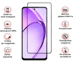 Фото: Захисне скло BeCover for Oppo Reno14 5G - Black (713933) № 3 | KTC