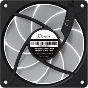 Фото: Кулер Ocypus Gamma F12 Elite ARGB Reverse Blade Black (GAMMA-F12-BK1AM01E-GL) № 7 | KTC