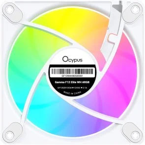 Фото: Кулер Ocypus Gamma F12 Elite ARGB White 3pcs (GAMMA-F12-WH3AM00E-GL) № 3 | KTC