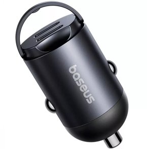 Автомобільний зарядний пристрій Baseus Tiny Star Mini 30W Gray (C00035001121-03)