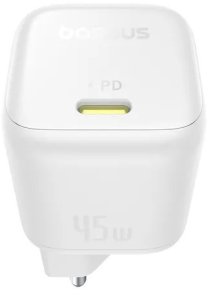 Зарядний пристрій Baseus PicoGo GaN 45W White (P10176800213-00)