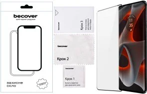 Фото: Захисне скло BeCover for Motorola Edge 50 Pro - Black (712346) № 2 | KTC