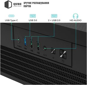 Корпус QUBE Fort ARGB Black with window (FORT_GBNU3)