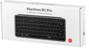 Фото: Клавіатура Keychron B1 Pro ENG/UKR WL/BT/USB Space Gray (B1P-K1-UA) № 9 | KTC