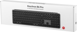 Клавіатура Keychron B6 Pro ENG/UKR WL/BT/USB Space Gray (B6P-K1-UA)