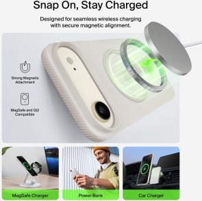 Чохол Belkin for Apple iPhone Air - Magnetic Protective Grip Sand (MSA037HQSA)