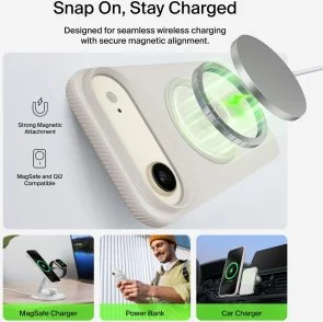 Фото: Чохол Belkin for Apple iPhone Air - Magnetic Protective Grip Sand (MSA037HQSA) № 6 | KTC