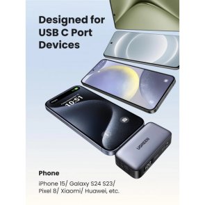 Батарея універсальна UGREEN PB503 5000mAh 22.5W Gray (35338)