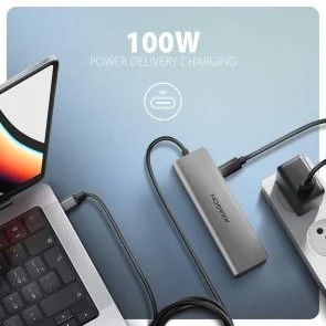 Фото: USB-хаб Axagon HMC-5H Grey № 5 | KTC