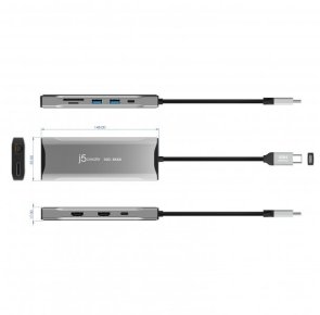USB-хаб J5create 9in1 JCD397-N Grey