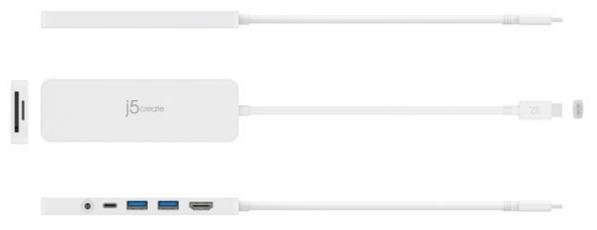 USB-хаб J5create JCD373-N White