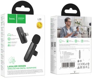 Радіосистема Hoco L20 Type-C Black (6942007655491)