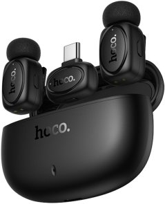 Радіосистема Hoco L19 Lightning/Type-C Black (6942007655477)