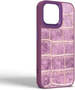 Фото: Чохол Harder for Apple iPhone 14 Pro Max - Crocosaur Purple (ARM76728) № 2 | KTC