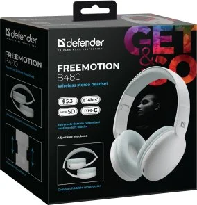 Фото: Навушники Defender FreeMotion B480 White (63481) № 8 | KTC
