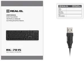Фото: Клавіатура Real-EL RK-7015 Black (EL123100049) № 8 | KTC