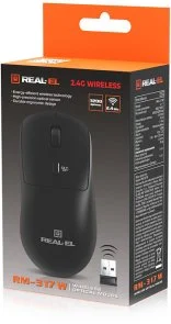 Фото: Миша Real-EL RM-317W Wireless Black (EL123200052) № 9 | KTC