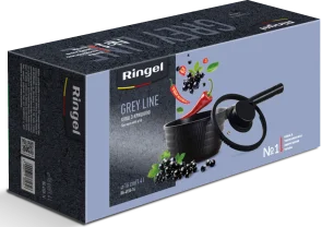 Фото: Ківш Ringel Grey Line 1.4L Black (RG-4155-16) № 6 | KTC