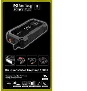 Фото: Бустер Sandberg Car Jumpstarter TirePump 10000mA with flashlight № 7 | KTC