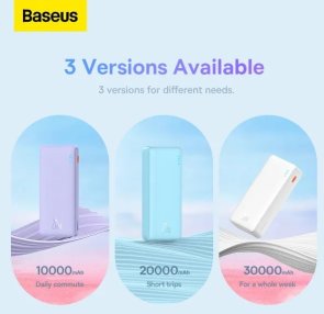 Батарея універсальна Baseus Airpow 10000mAh 20W White (PPQD090002)