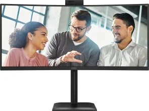 Фото: Монітор AOC CU34E4CW Black - 34" VA / 3440x1440 / 120 Гц / Adaptive Sync / HAS № 4 | KTC