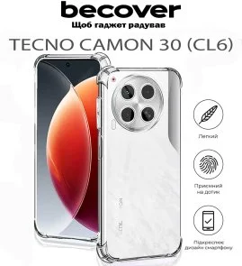 Фото: Чохол BeCover for Tecno Camon 30 CL6 - Anti-Shock Clear (711790) № 6 | KTC