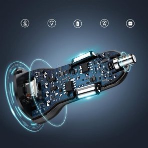 Автомобільний зарядний пристрій Choetech TC0005 38W Black