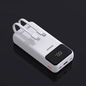 Батарея універсальна Dudao K15 Pro 20000mAh 22.5W White (6977196682447)