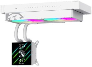 Система рідинного охолодження Gamemax GLACIER 240 LCD WH