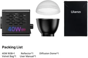 Фото: Лампа відеосвітло Ulanzi Vijim 40W RGB COB Fill Light (L024) № 7 | KTC