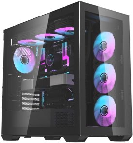 Корпус DARKFLASH DLX4000 Black with window (DLX4000 BLACK)